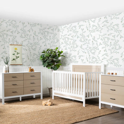 Radley 4-in-1 Convertible Crib-White/Coastwood
