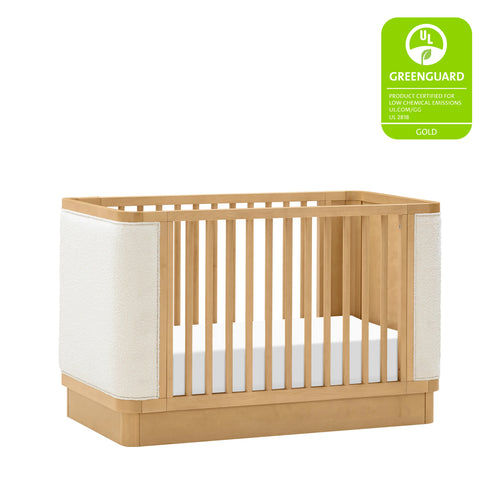 Bondi Boucle 4-in-1 Convertible Crib-Honey w/ Ivory Boucle