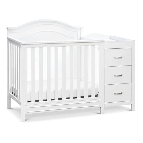 Charlie 4 in 1 Convertible Mini Crib & Changer-White