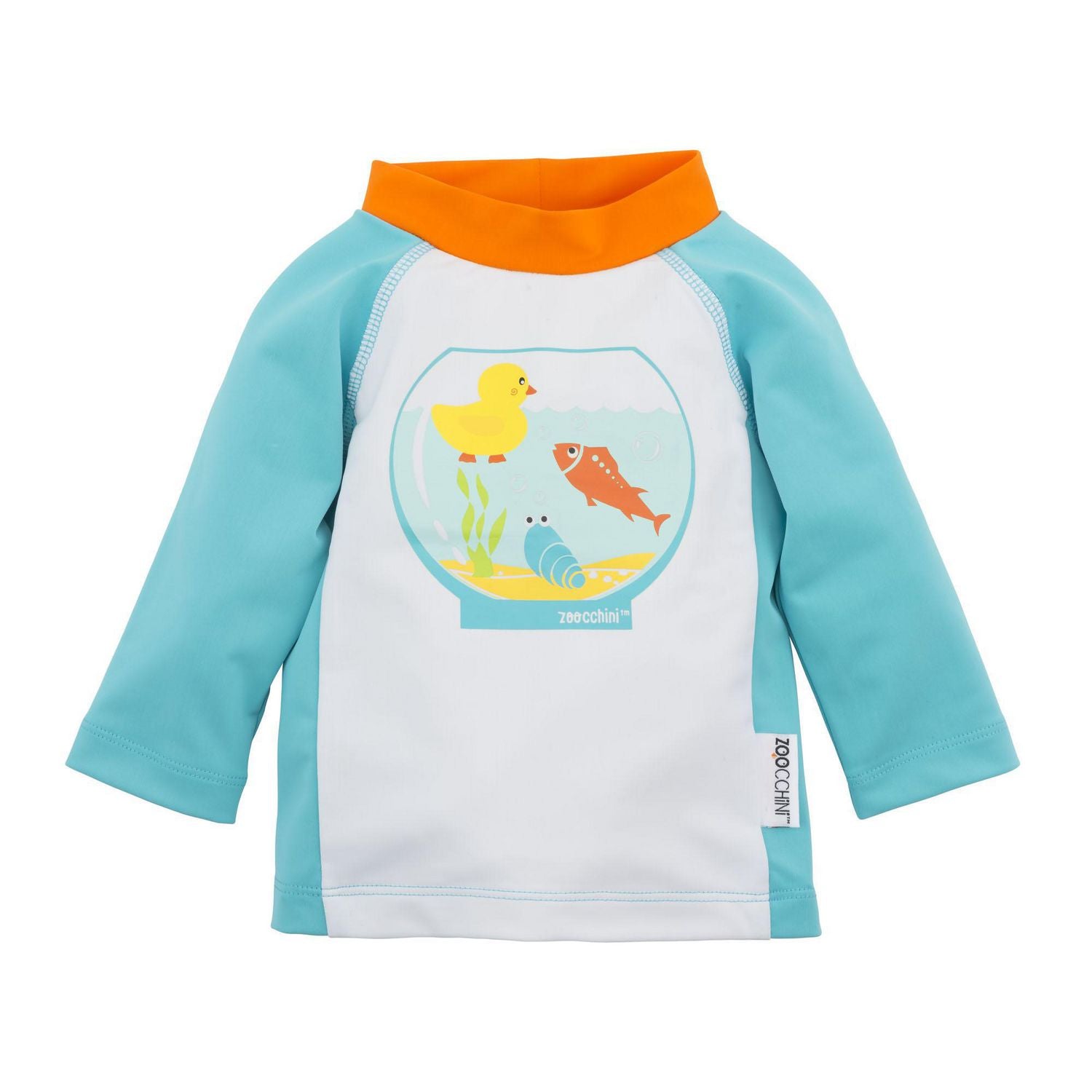 Zoocchini-UPF50+ Baby Rashguard - Fishbowl-12-24M