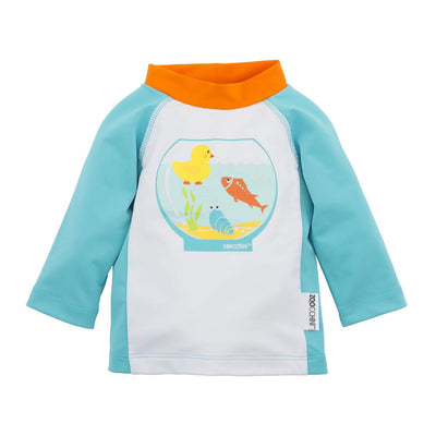 Zoocchini-UPF50+ Baby Rashguard - Fishbowl-12-24M