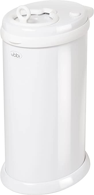 Ubbi Steel Diaper Pail - White