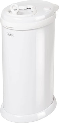 Ubbi Steel Diaper Pail - White