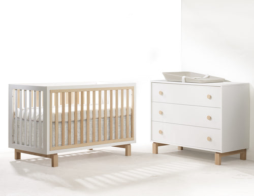 Tulip Juvenile-Bjorn Classic Crib & 3 Drawer XL dresser-Sold as a set only