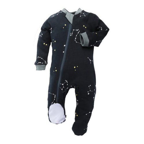 Footed Sleeper Galaxy Love Navy