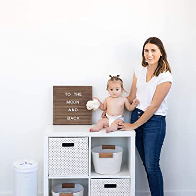 Ubbi Steel Diaper Pail - White