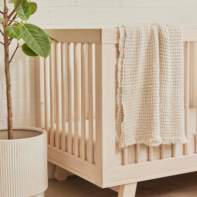 Hudson 3-in-1 Convertible Crib | with Toddler Bed Conversion Kit in Washed Natural