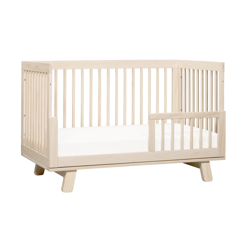 Hudson 3-in-1 Convertible Crib | with Toddler Bed Conversion Kit in Washed Natural
