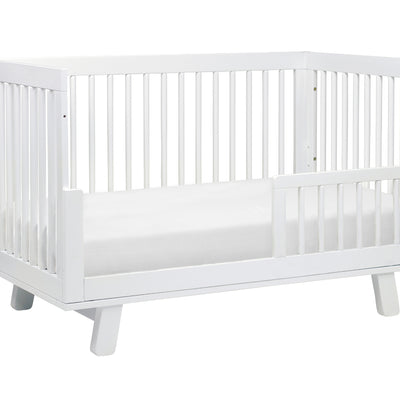 Hudson 3-in-1 Convertible Crib | with Toddler Bed Conversion Kit in White Finish
