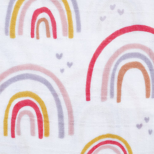 Cotton Muslin Swaddle Rainbows