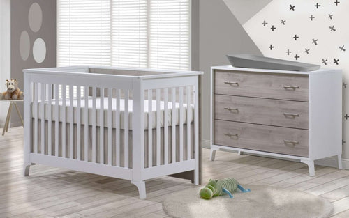 Tulip Juvenile-Metro Convertible Crib & 3 Drawer XL dresser-Sold as a set only