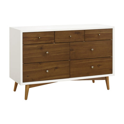 Palma 7 Drawer Dresser | Walnut/Warm White