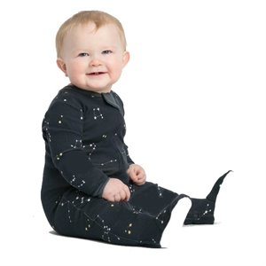 Footed Sleeper Galaxy Love Navy