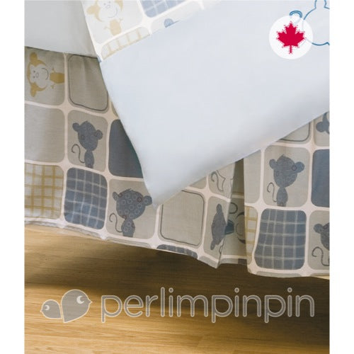 Perlimpinpin - Bed Skirt, 3 Little Monkeys-Clearance!~