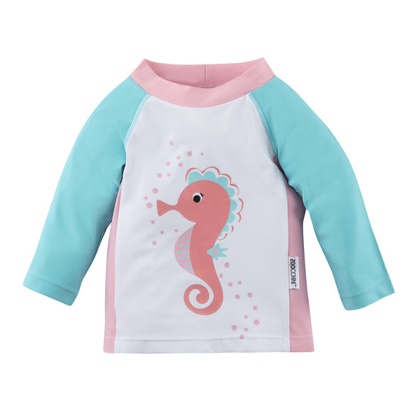 Zoocchini-UPF50+ Baby Rashguard - Seahorse