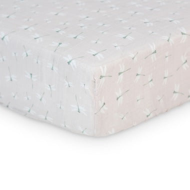 Lulujo - Cotton Muslin Crib Sheet
