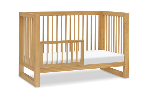 Nantucket 3 in 1 Convertible Crib | w/ Toddler Bed Conversion Kit in Honey