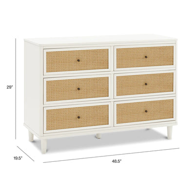 Marin with Cane 6-Drawer Dresser