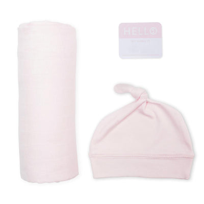 lulujo Hello World! Newborn Set-Pink
