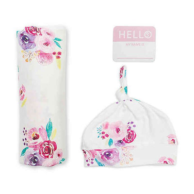 lulujo Hello World! Newborn Set-Pink