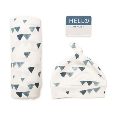 lulujo Hello World! Newborn Set-Pink