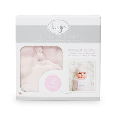 lulujo Hello World! Newborn Set-Pink