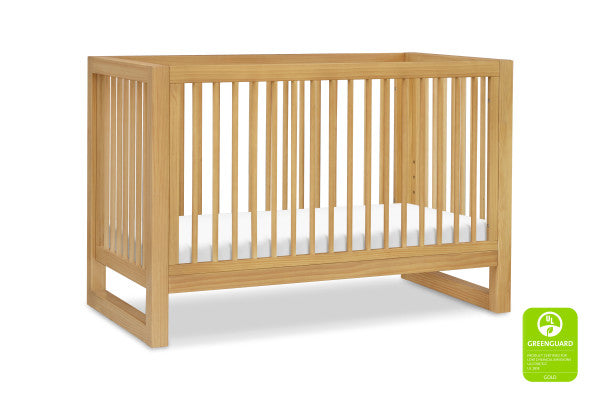 Nantucket 3 in 1 Convertible Crib | w/ Toddler Bed Conversion Kit in Honey