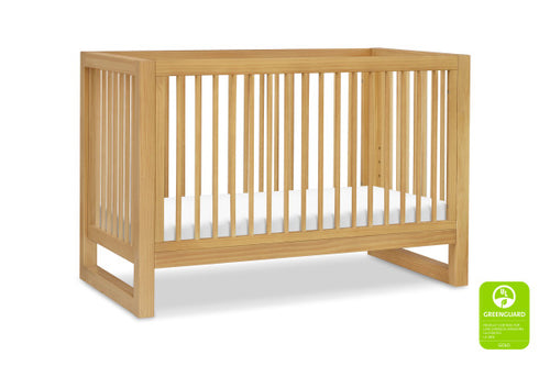 Nantucket 3 in 1 Convertible Crib | w/ Toddler Bed Conversion Kit in Honey