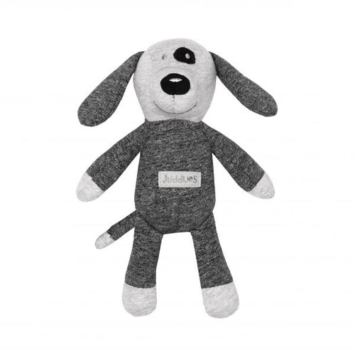Juddlies Organic Rattle-Graphite Black Dog