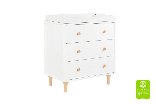 Lolly 3 drawer dresser w/ removable change tray