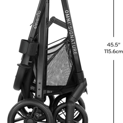 Evenflo Omni Signature Travel System w/ litemax infant car seat-Porto Black-Final Sale Item