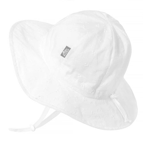Jan & Jul Cotton Floppy Hat - White Eyelet