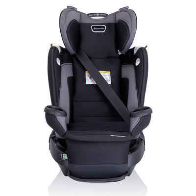 Evenflo Revolve360 Extend Rotational  All-in-One Convertible Car Seat w/ quick clean cover-Revere Grey