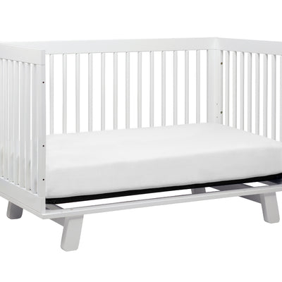 Hudson 3-in-1 Convertible Crib | with Toddler Bed Conversion Kit in White Finish