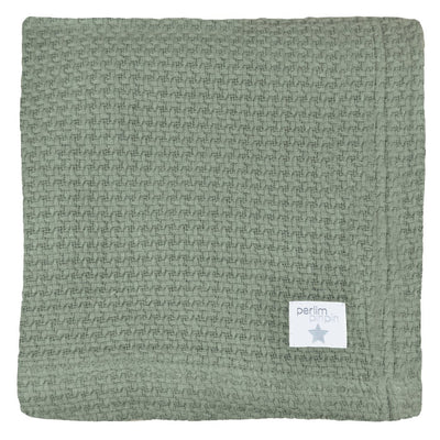 Bamboo Knitted Blanket Moss