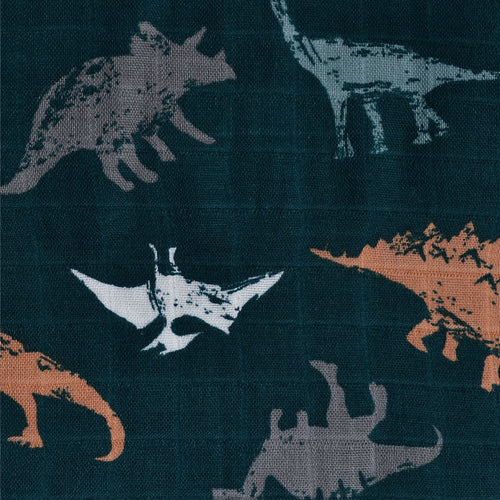 Bamboo Muslin Swaddle Dinos