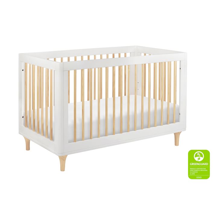 Babyletto-Lolly 3 in 1 Crib-White/Natural