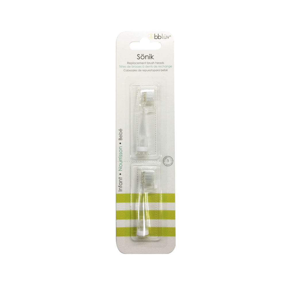 BBluv - Replacement Brush Heads for Sonik (2 packs) | 0-18 Months