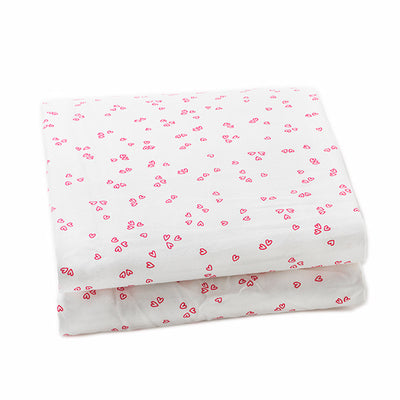 Auggie - Change Pad Cover, Little Flutter Pink