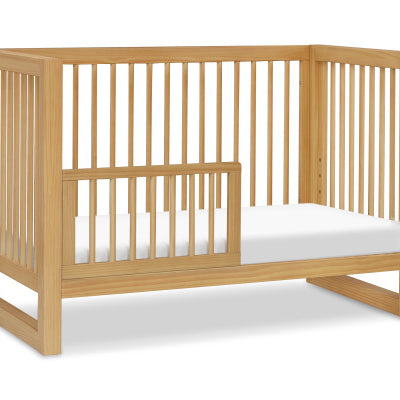 Nantucket 3 in 1 Convertible Crib | w/ Toddler Bed Conversion Kit in Honey