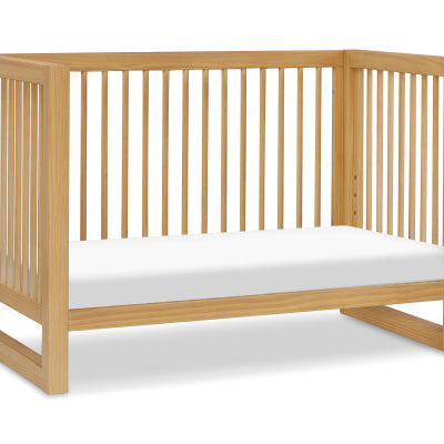 Nantucket 3 in 1 Convertible Crib | w/ Toddler Bed Conversion Kit in Honey