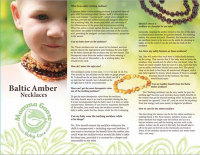 Amber Teething Necklaces By Baltic Wonder