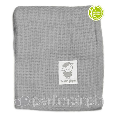 Bamboo Knitted Blanket Grey
